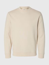 REGULAR FIT LONG SLEEVED SWEATSHIRT, Oatmeal, highres