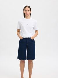 COTTON PRINTED T-SHIRT, Bright White, highres
