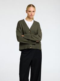 ULDBLANDING STRIKKET CARDIGAN, Kalamata, highres