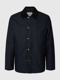 WAXED COTTON JACKET, Sky Captain, highres