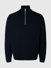 HALF ZIP PULLOVER, Sky Captain, highres