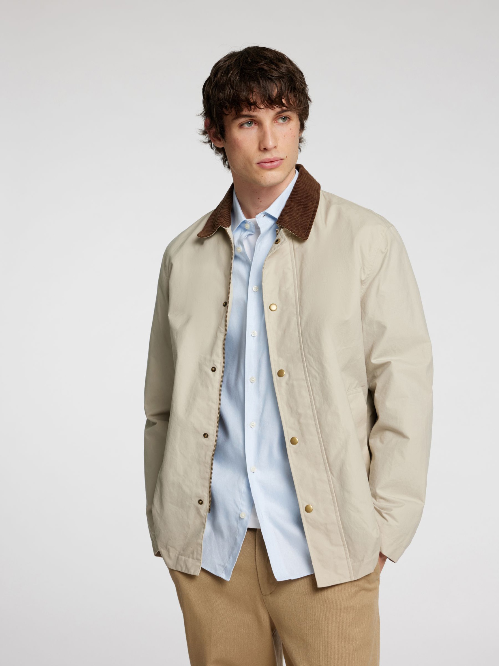 LANGE MOUWEN OVERHEMD, Cashmere Blue, highres