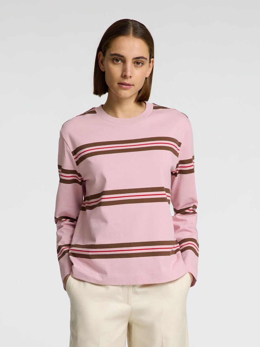 Selected BOXY FIT LONGSLEEVE, Bleached Mauve, highres - 16099324_BleachedMauve_1221918_003.jpg