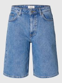 LIGHT WASH DENIM SHORTS, Light Blue Denim, highres