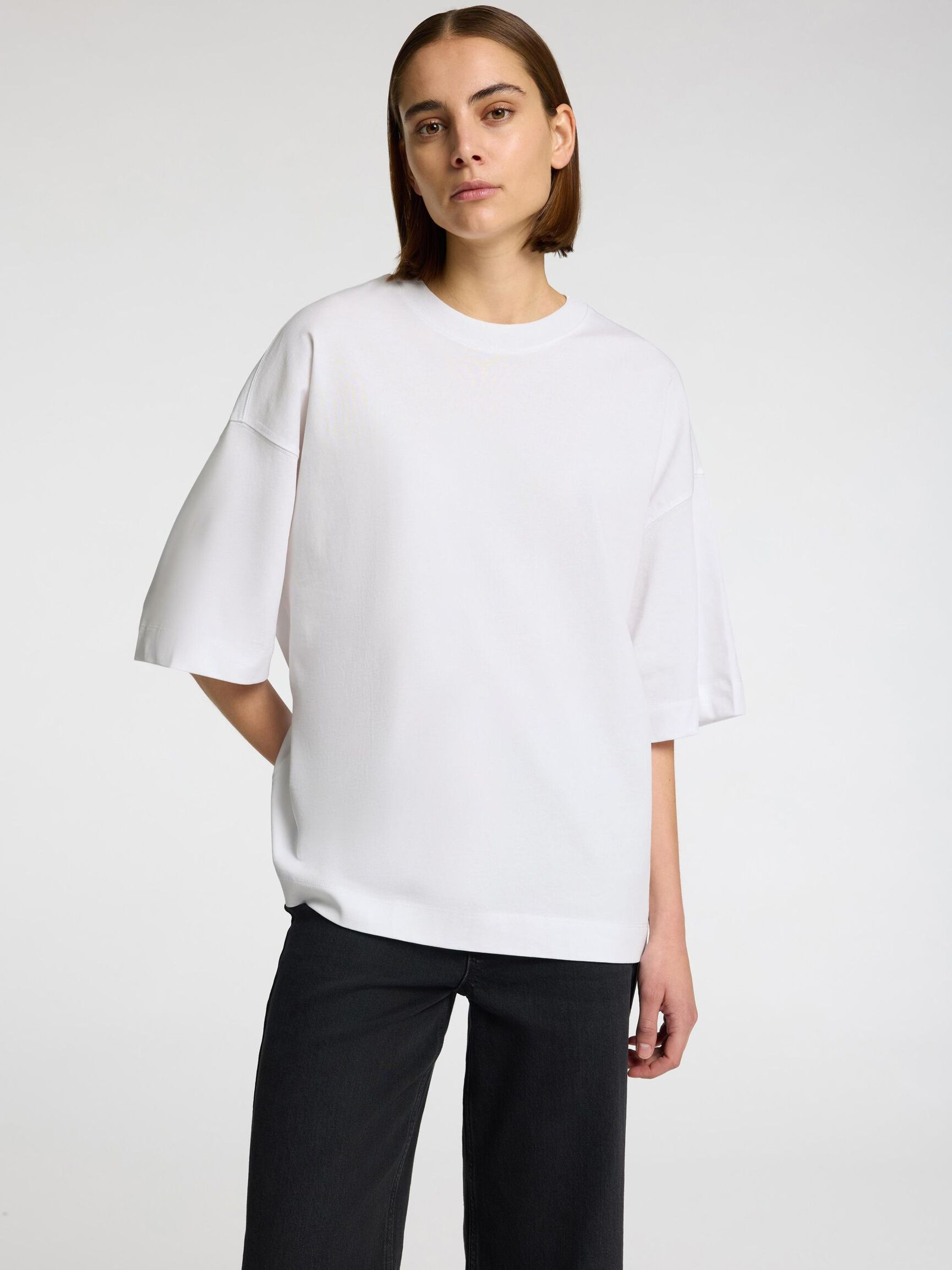 ESSENTIAL OVERSIZED T-SHIRT, Bright White, highres