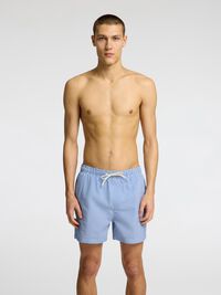 SEERSUCKER BADESHORTS, Nautical Blue, highres