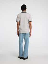 SHORT SLEEVED POLO SHIRT, Pure Cashmere, highres