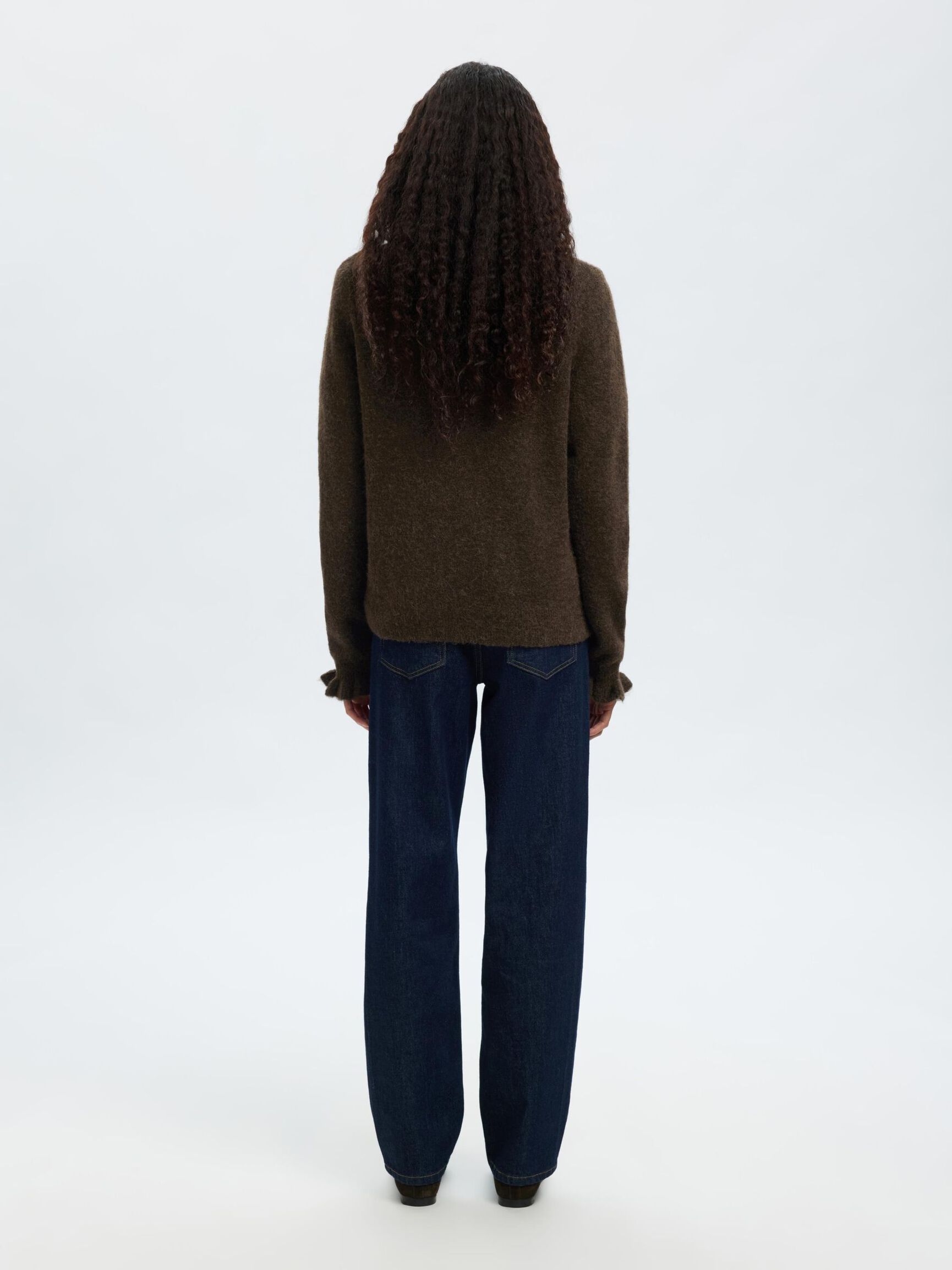 WOLLGEMISCH RÜSCHENÄRMEL PULLOVER, Delicioso, highres