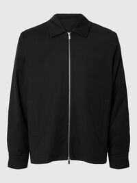 LIGHTWEIGHT SHORT JACKET, Black, highres