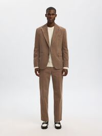 DE CORDEROY, CORTE REGULAR BLAZER, Brownie, highres