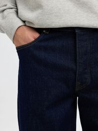 220 LOOSE FIT JEANS, Dark Blue Denim, highres