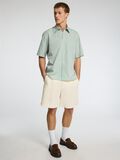 Selected 100% LEINEN BERMUDASHORTS, Egret, highres - 16098996_Egret_008.jpg