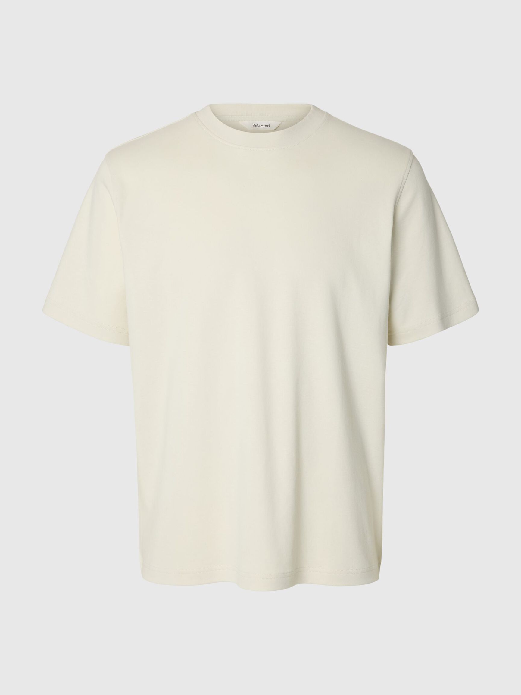 REGULAR FIT T-SHIRT, Silver Birch, highres