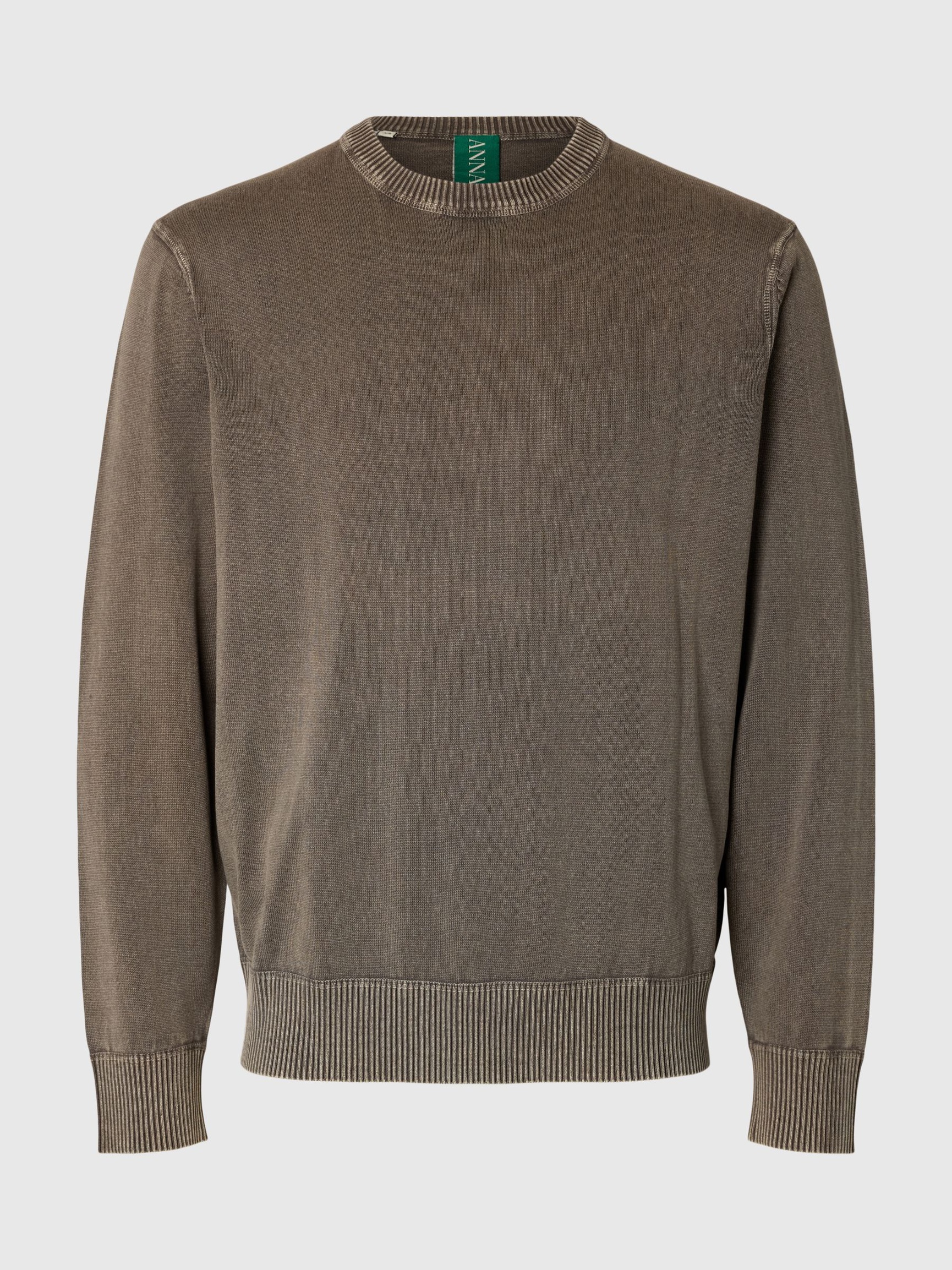 COTON PULL RAS DU COU, Dark Grey, highres