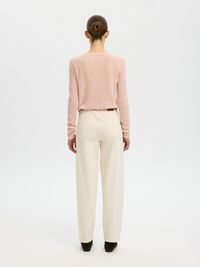 LONG SLEEVED CARDIGAN, Pale Dogwood, highres