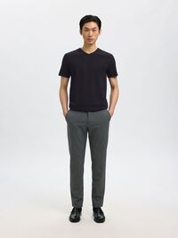 V-NECK T-SHIRT, Black, highres