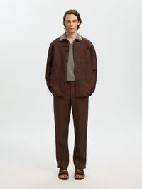 LINEN OVERSHIRT, Delicioso, highres