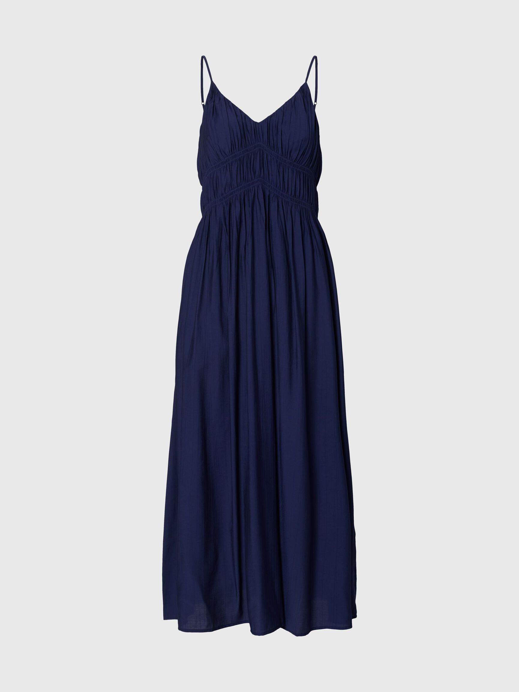 V-NECK SPAGHETTI MAXI DRESS, Ocean Cavern, highres
