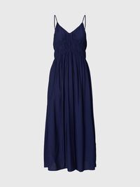 V-NECK SPAGHETTI MAXI DRESS, Ocean Cavern, highres