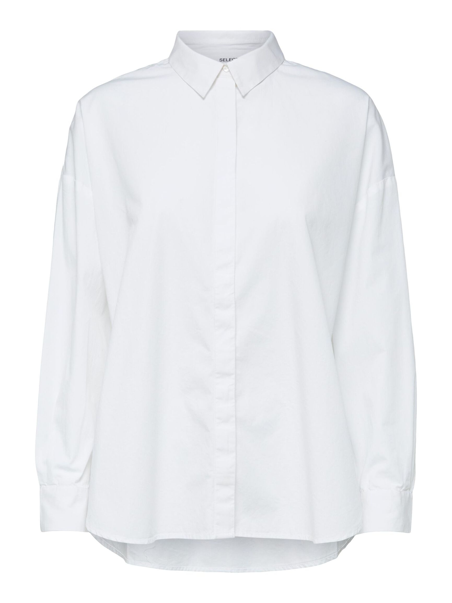 OVERSIZE HEMD, Bright White, highres