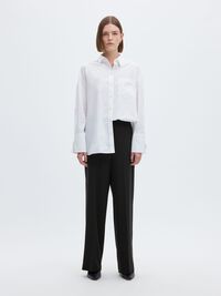 WIDE FIT TROUSERS, Black, highres