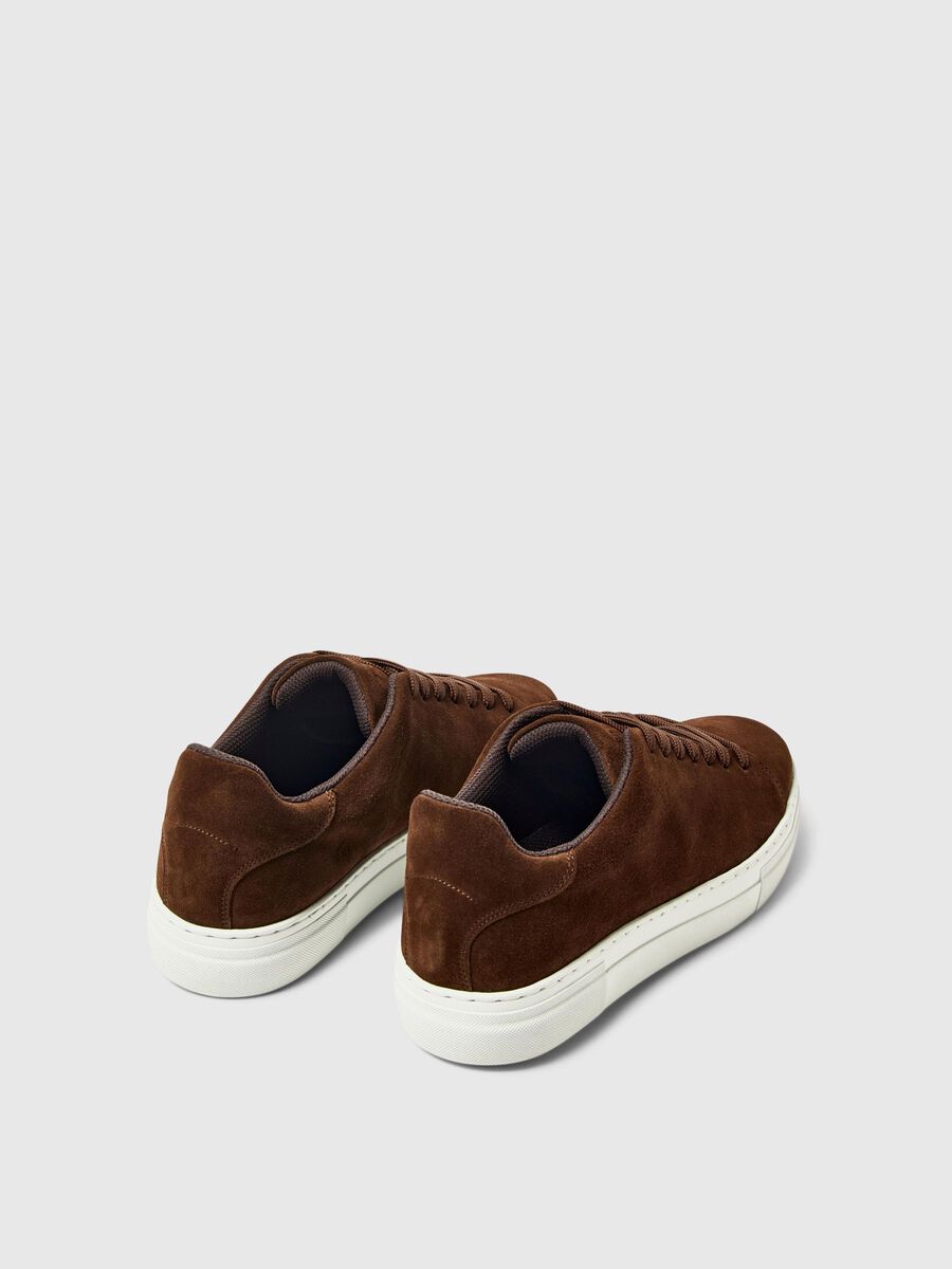 Selected CHUNKY SUEDE  TRAINERS, Chocolate Brown, highres - 16095934_ChocolateBrown_005.jpg