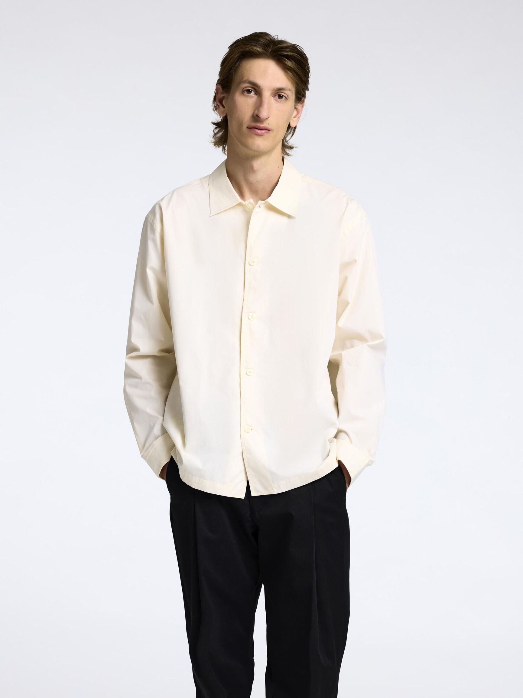 100% COTTON OVERSHIRT, Angora, highres