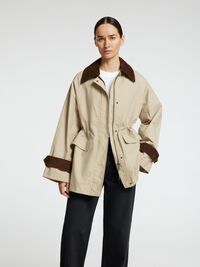 GECOAT KATOEN JAS, Feather Gray, highres