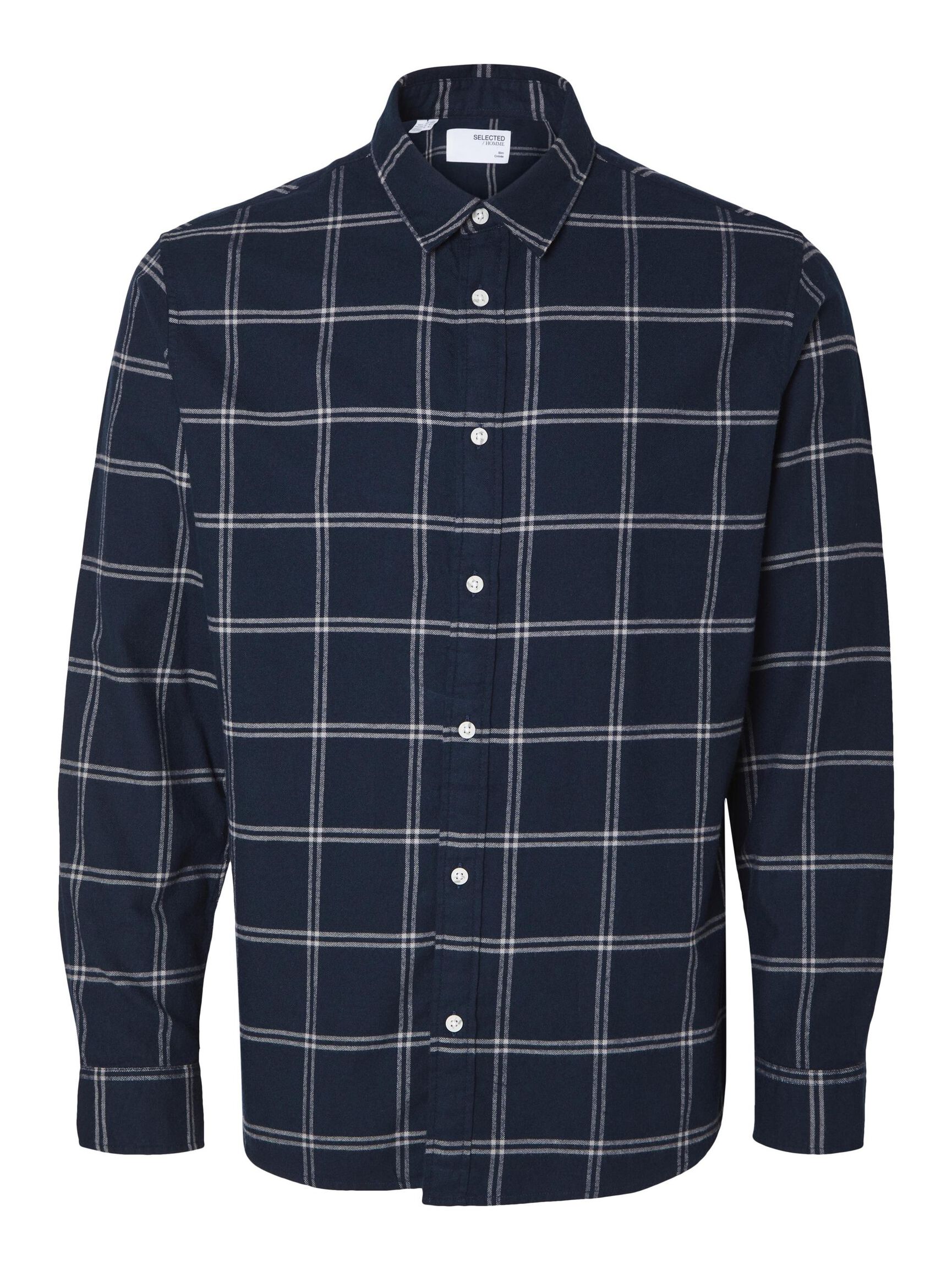 FLANNEL SHIRT, Dark Sapphire, highres