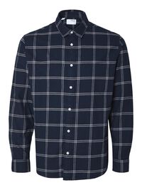 FLANNEL SHIRT, Dark Sapphire, highres