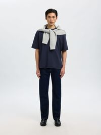LOOSE FIT T-SHIRT, Sky Captain, highres