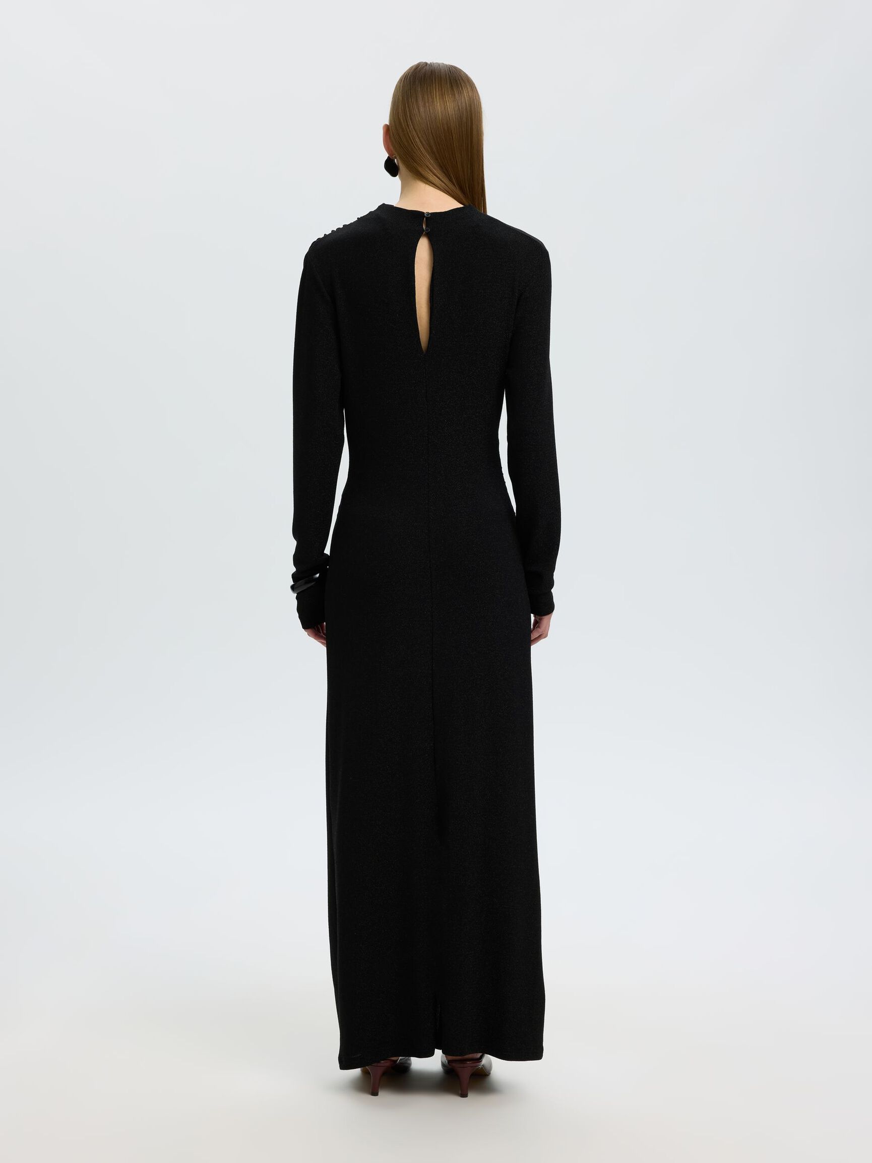 VESTITO LUNGO, Black, highres