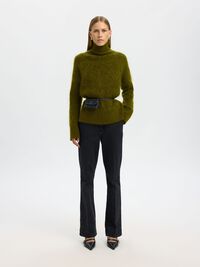 MOHAIR MIX STRICKPULLOVER, Avocado, highres