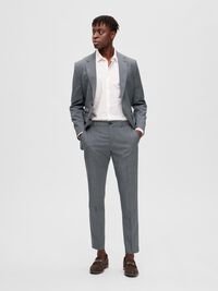 MERINO-ULD BUKSER, Grey, highres