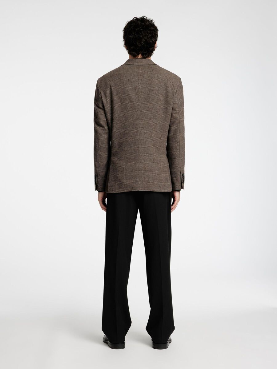 Selected CHECKED WOOL BLEND BLAZER, Brownie, highres - 16094332_Brownie_1115790_004.jpg