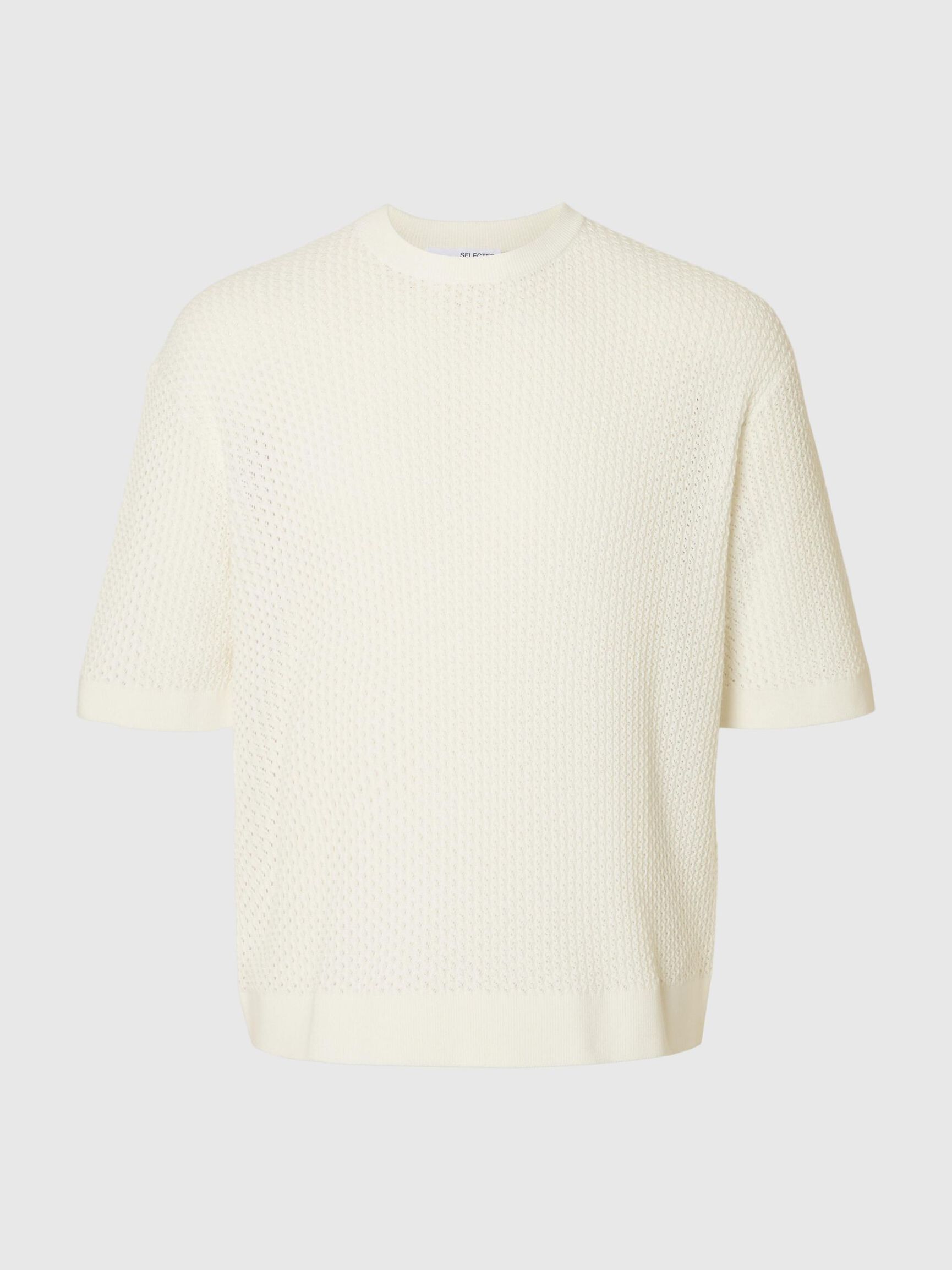 STICKAD T-SHIRT, Egret, highres