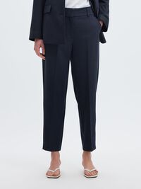 VISCOSEMIX CROPPED BROEK, Dark Sapphire, highres