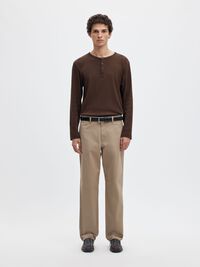 HELVAR ORGANIC COTTON CHINO TROUSERS, Plaza Taupe, highres