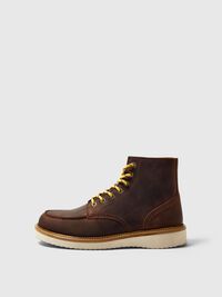MOC-TOE LEREN LAARZEN, Cognac, highres