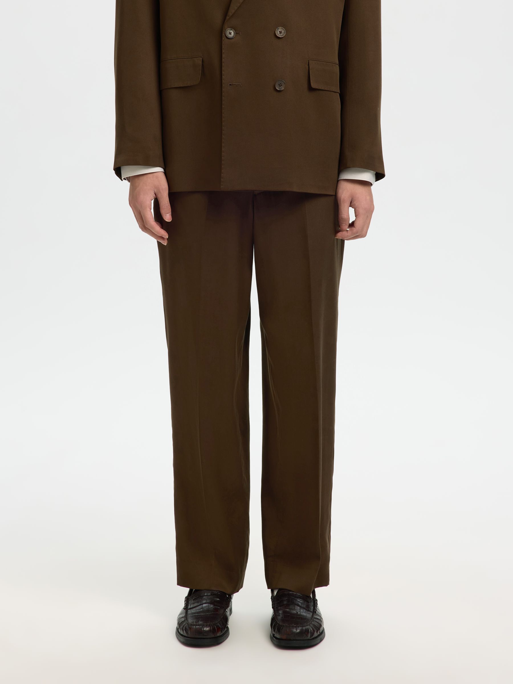 RELAXED FIT SUIT TROUSERS, Delicioso, highres