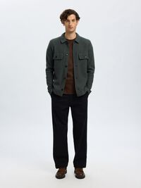 100% WOLL STRICKJACKE, Deep Forest, highres