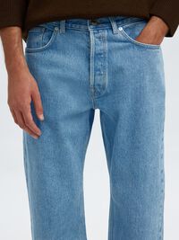 220 LOOSE FIT JEANS, Light Blue Denim, highres