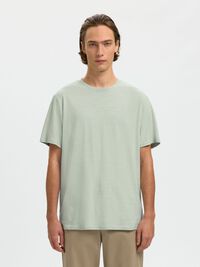 HØRBLANDING T-SHIRT, Aqua Gray, highres
