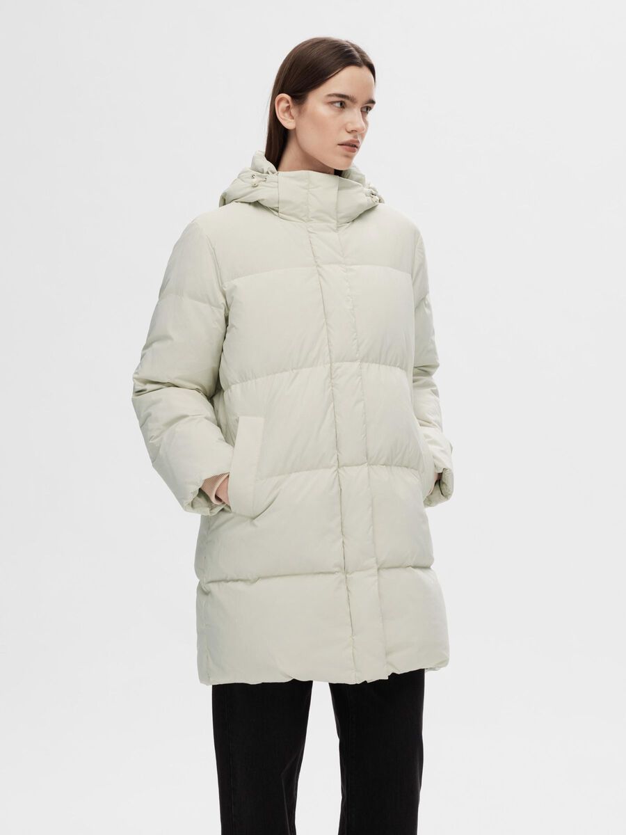 Selected RE:DOWN® WATTIERTE JACKE, Sandshell, highres - 16090104_Sandshell_003.jpg