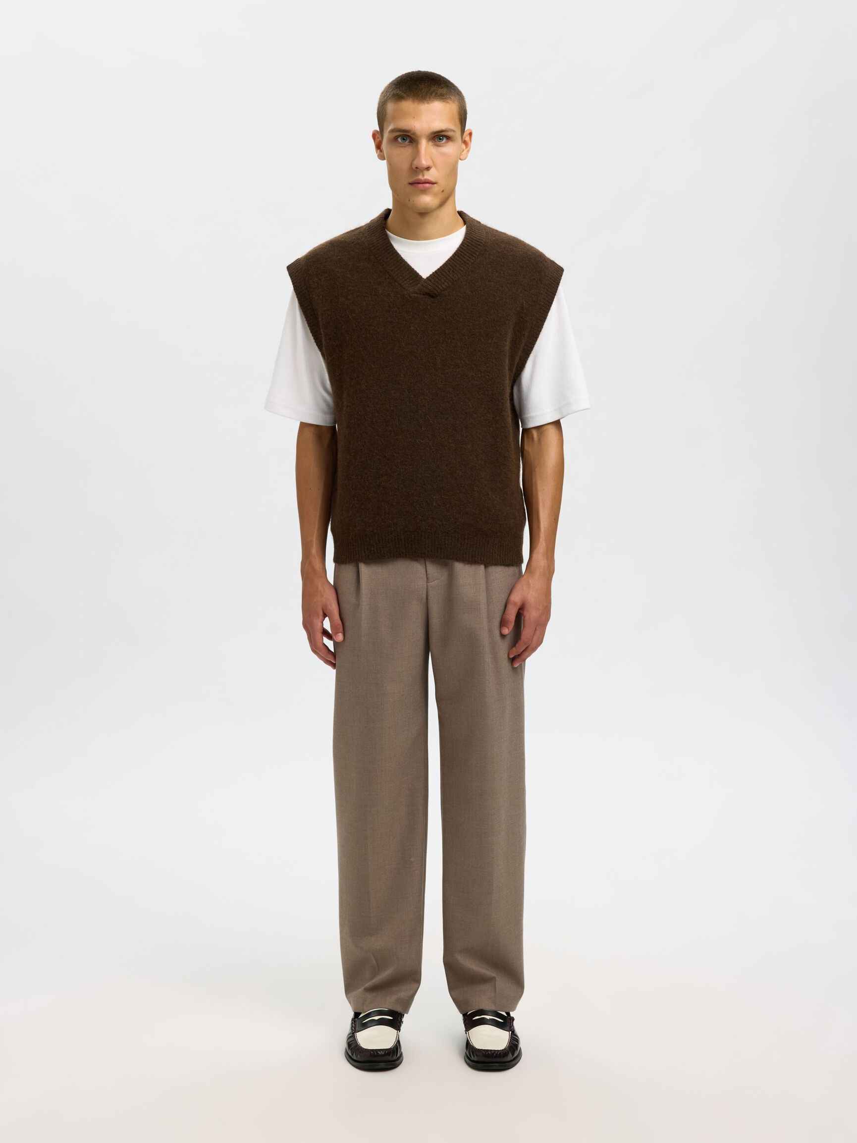 COUPE DÉCONTRACTÉE GILET TRICOTÉ, Delicioso, highres