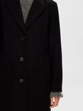 Selected SINGLE-BREASTED WOOL BLEND COAT, Black, highres - 16090094_Black_006.jpg