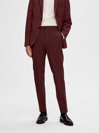 VISCOSE BLEND SLIM FIT SUIT TROUSERS, Port Royale, highres