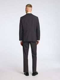 KRITSTRECKSRANDIG DUBBELKNÄPPT KAVAJ, Dark Grey, highres