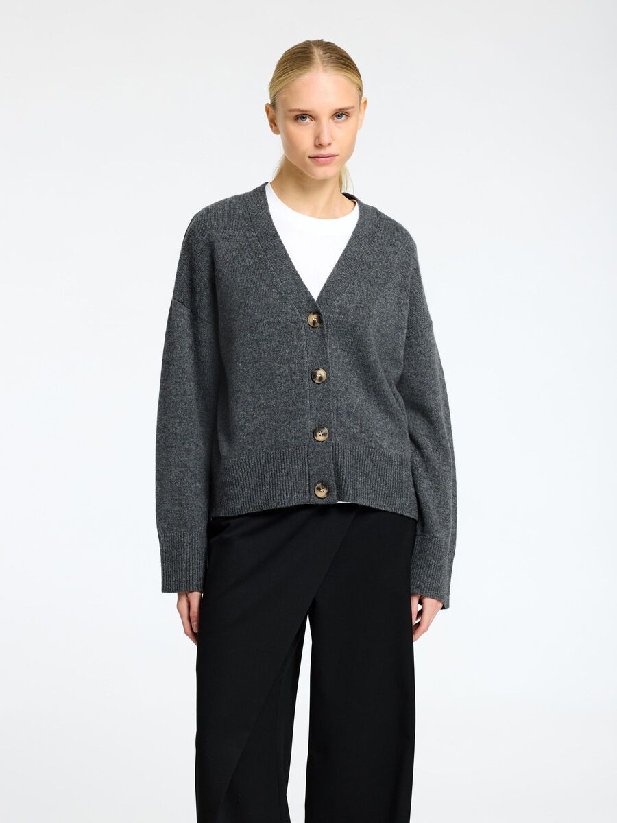 Selected WOLLGEMISCH STRICKJACKE, Medium Grey Melange, highres - 16096553_MediumGreyMelange_003.jpg