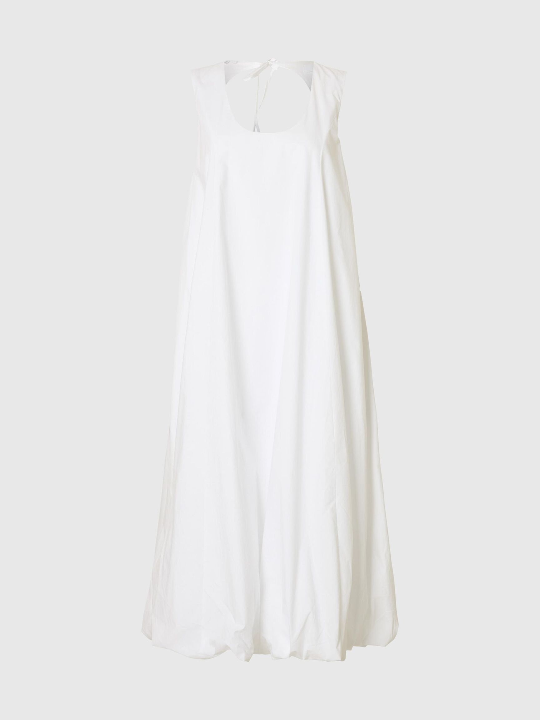 BOBLEKANT MIDIKJOLE, Bright White, highres